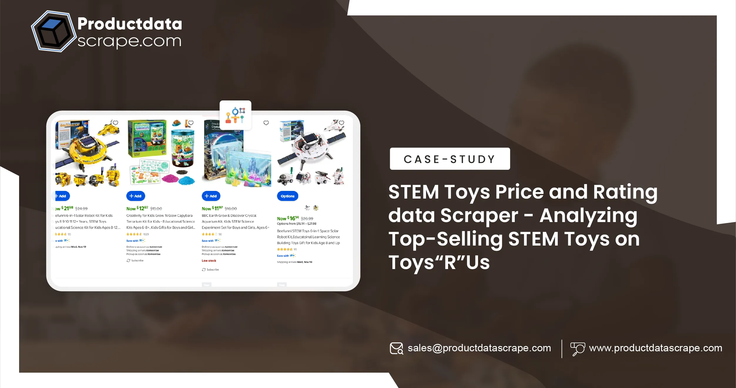 STEM Toys Price and Rating data Scraper Analyzing Top Selling STEM Toys on Toys R Us